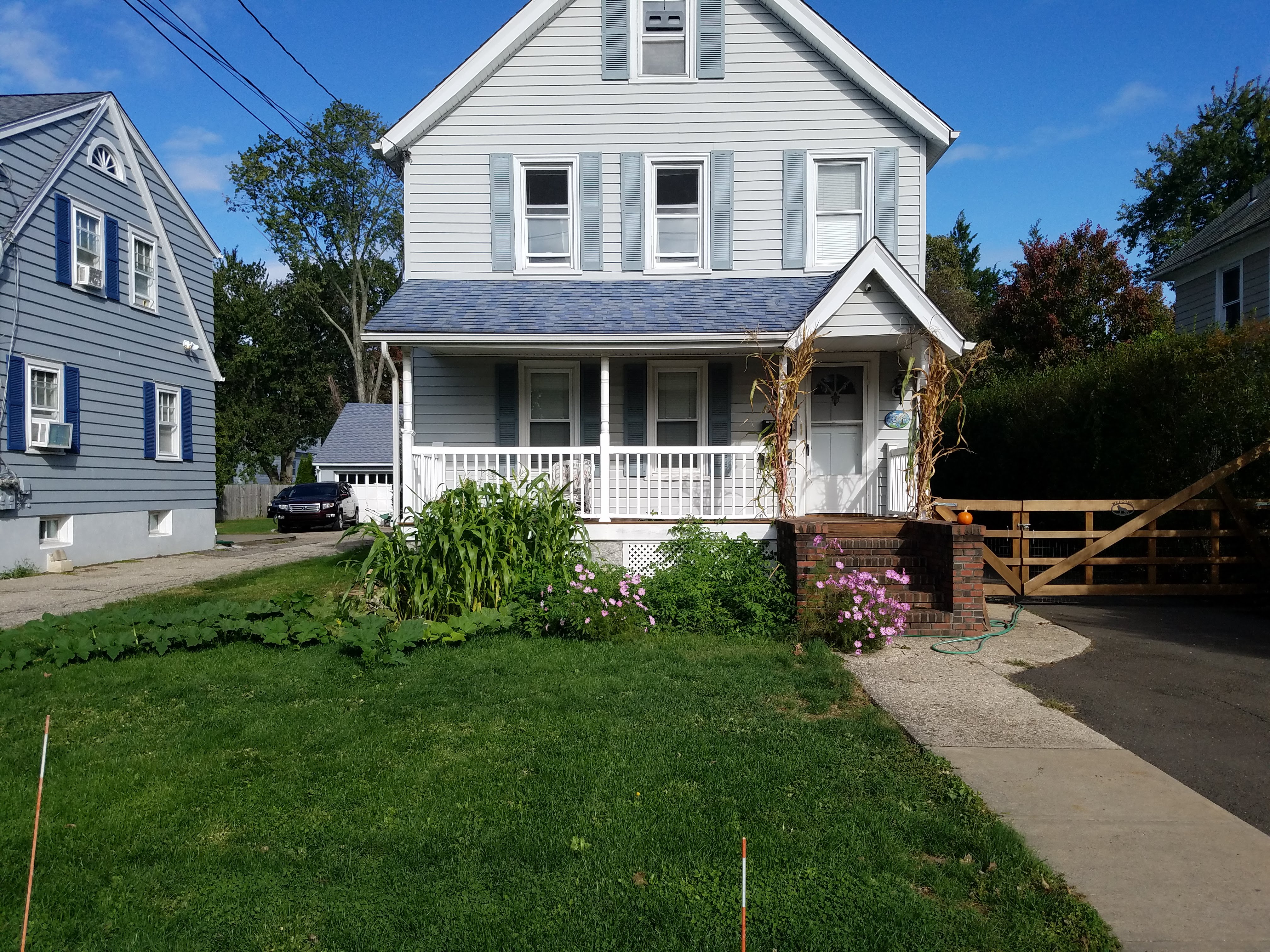 The front exterior of the house at 36 Clinton Avenue